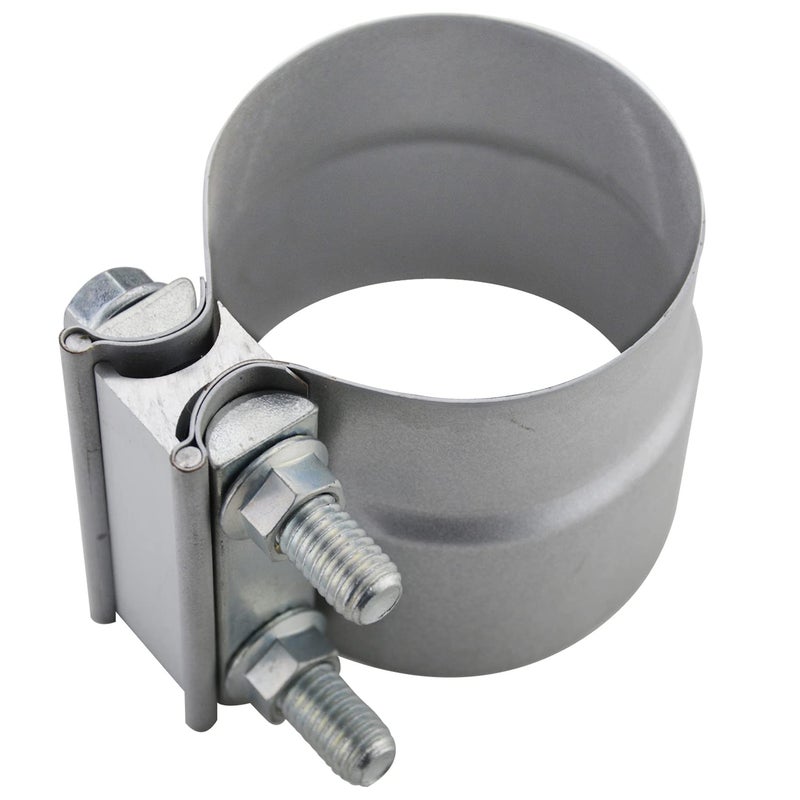 ROADFORMER 2.5 inch exhaust Clamp 2 1/2 Lap Joint Exhaust Band Clamp Preformed Aluminized Steel - Image 1